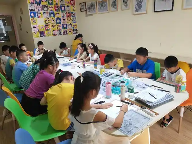 馨通灵少儿美术绘馆神州路分部线描班作品(二四六)