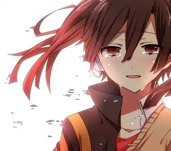 流着泪笑的动漫男头像