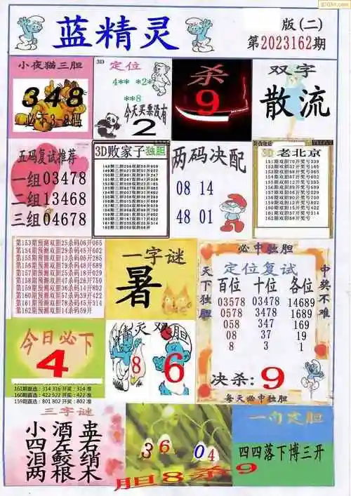 23年162期3d布衣图库图谜版总汇