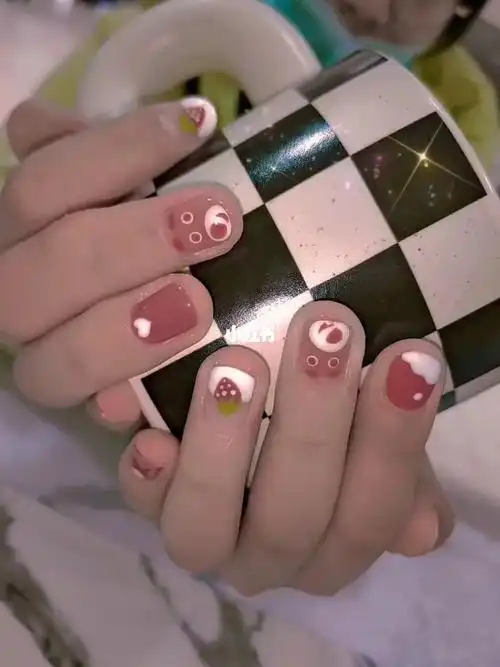 儿童美甲新年美甲手绘美甲