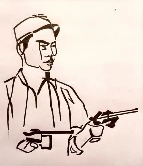 创意美术  #头像分享  #笔记灵感  #战争  #战争电影  #平原游击队