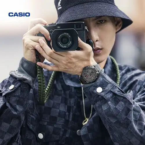 明星同款casio旗舰店钢铁之心手表gshockgstb400卡西欧日韩腕表