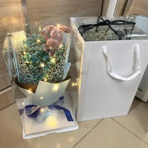 后备箱惊喜表白满天星 情人节生日礼物女友闺蜜三八节满天星干花束