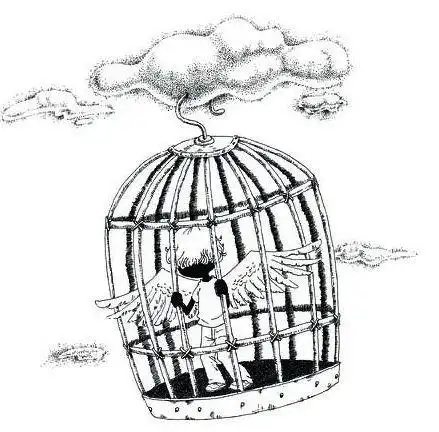 女儿画了一幅囚禁的小鸟,看了让人好心酸