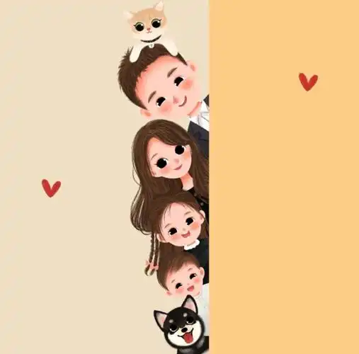 亲子头像一家四口 高清好看的一家四口微信头像图片_感情头像_头像屋