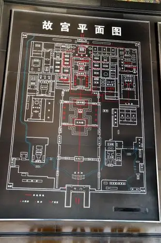 太和殿—中和殿—保和殿—乾清门—乾清宫—坤宁宫—御花园—神武门