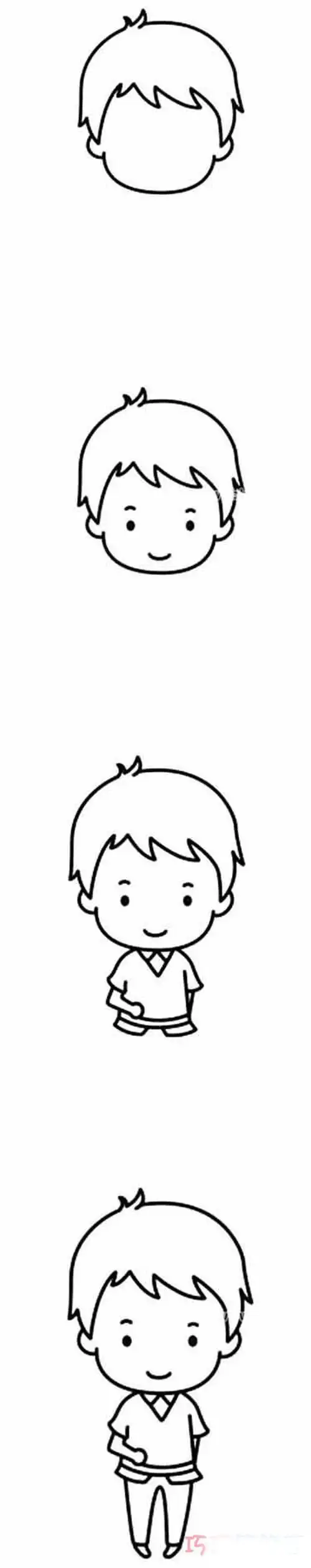 简单男生头简笔画教程视频