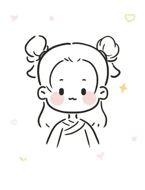 超级简单的q版丸子头过程75