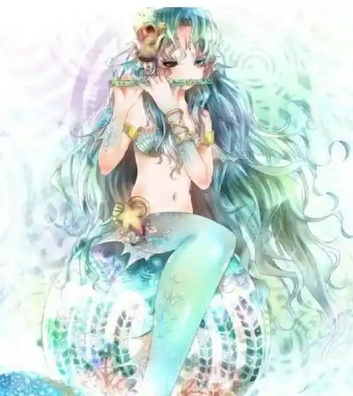 画十二星座美人鱼白羊座