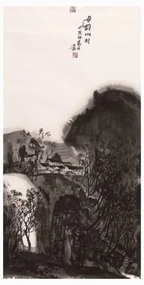 雅静恬淡墨韵田园刘丹当代水墨山水画作品欣赏