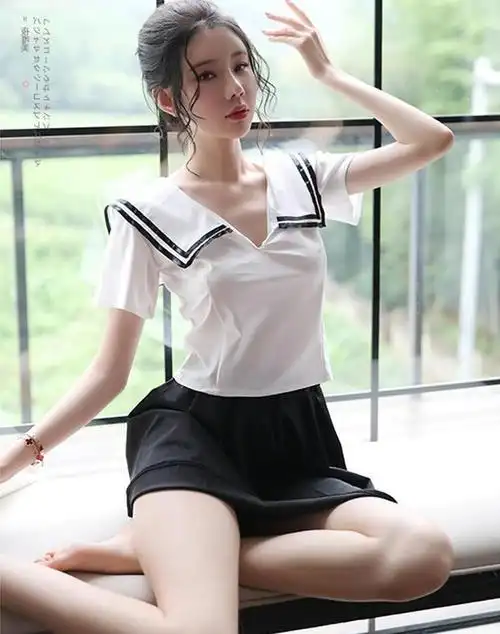力德性感情趣学生装内衣制服水手服透明套装诱惑女可爱学院风
