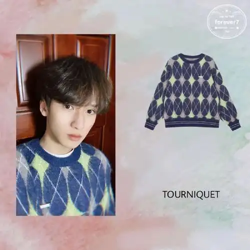 1214严浩翔微博更新同款毛衣