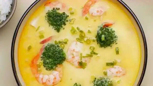 西兰花虾皮蒸蛋