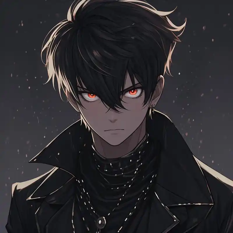 超a超飒的男生动漫头像,黑暗系列真的yyds!