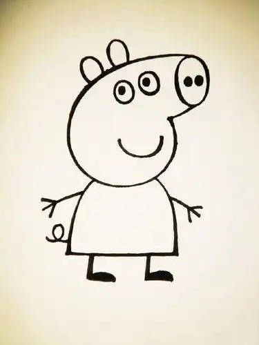 教你画一只小猪佩奇!简单易学 小朋友都喜欢!
