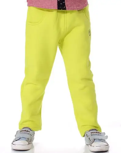 男童荧光黄休闲长裤