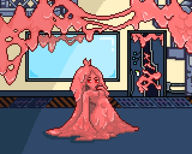 史莱姆娘-像素画