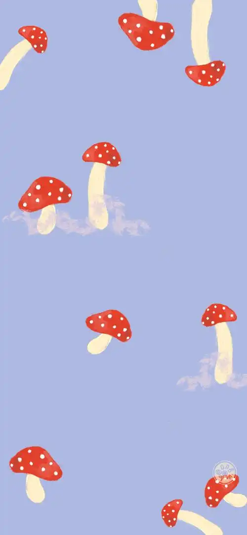 油画壁纸 - cr:@力力君插画 素材 ins 韩系 可爱 简约 手绘 动漫 锁屏