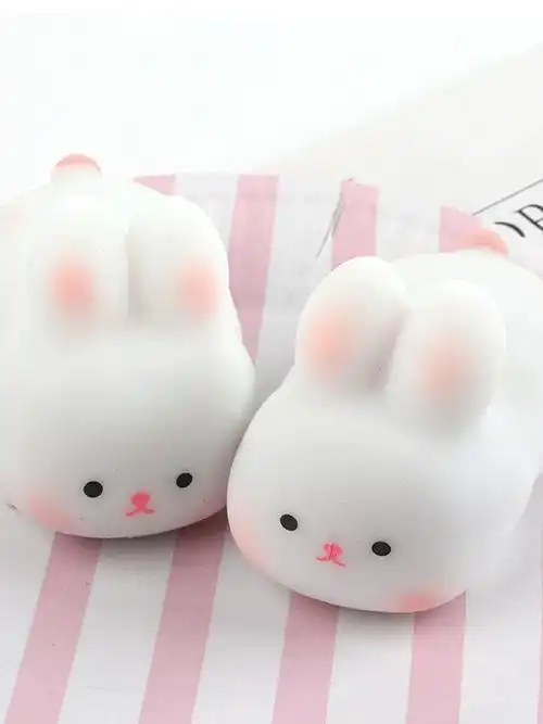 兔子捏捏乐减压玩具可爱公仔拉拉乐解压神器儿童小礼物发泄豆腐球