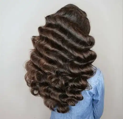 欧式复古波纹卷