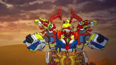 斗龙战士:虽然三大暴龙不能合体但是它们的武器可合体