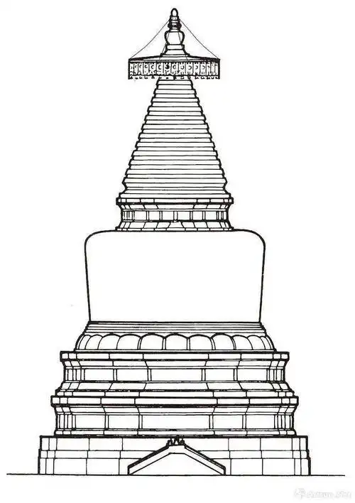 五台山白塔的简笔画 简笔画图片大全-蒲城教育文学网