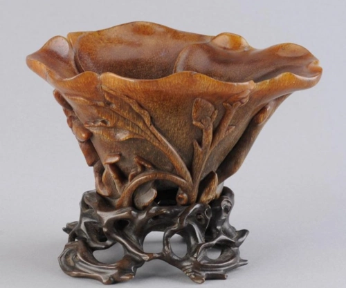 明 犀牛角杯 安徽博物院馆藏