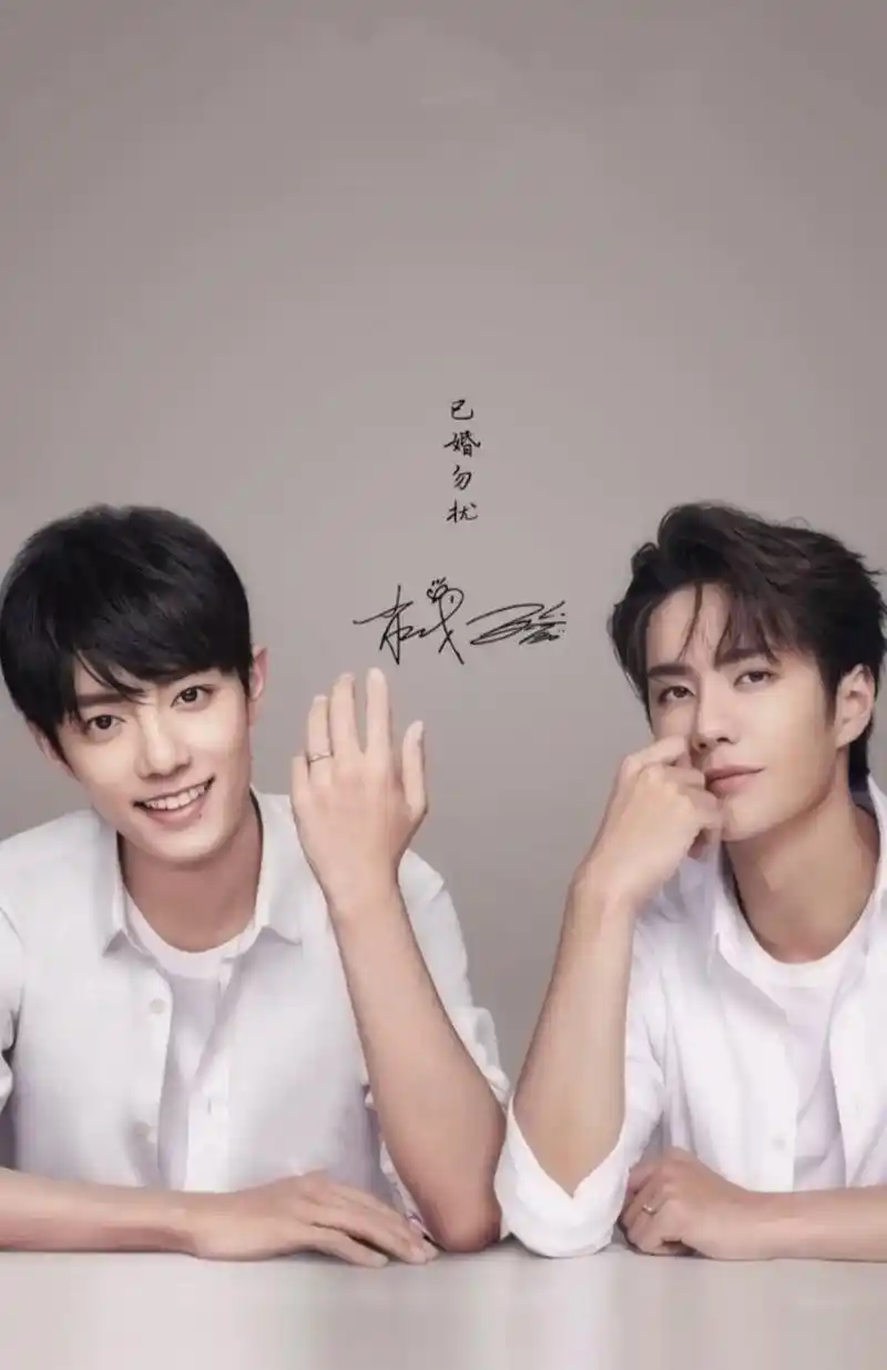 他俩的原声必须用起来,来一波双人壁纸#博君一肖 #王一博肖战 - 抖音