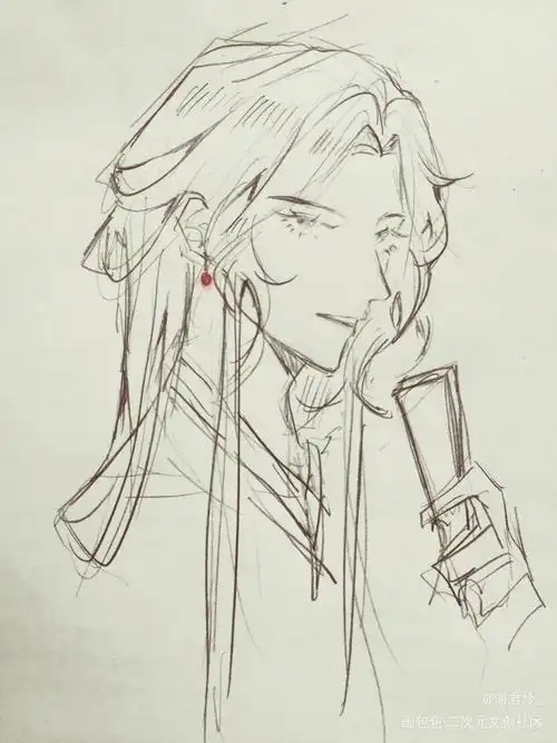 "你坐明堂上,不要沾风雪"_将进酒沈兰舟手绘古风头像同人绘画作品