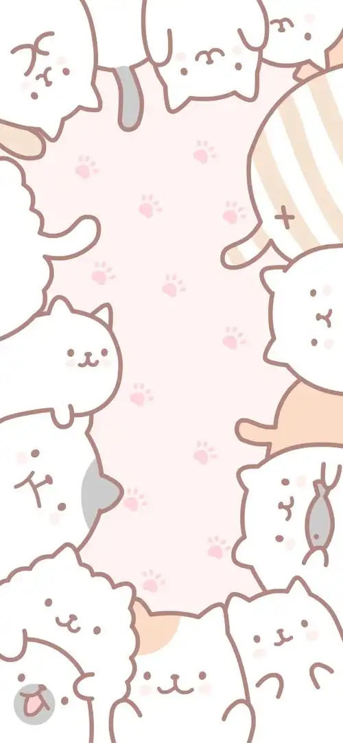 少女心可可爱爱软萌油画壁纸 紫色手绘小兔小熊超萌全屏壁纸 仙女加