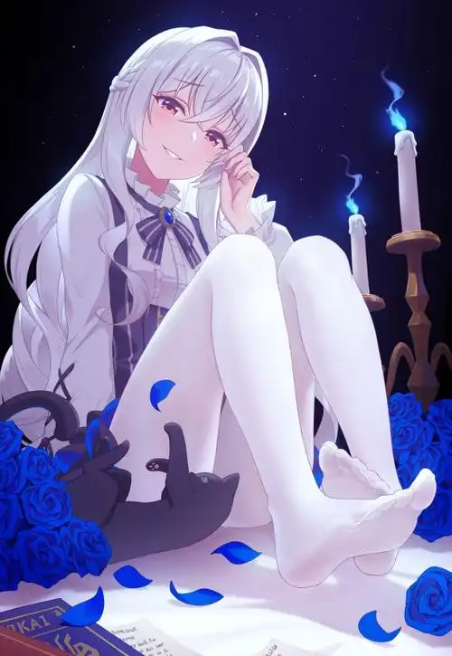 白毛美少女真是太好看了