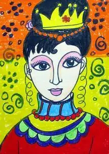 儿童画妈妈人物的画法.育才简笔画.