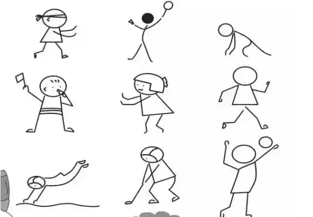 简笔画|人物简笔画大全,简单好画,一学就会,快为宝宝收藏!