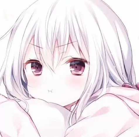 超美的白头发女生头像