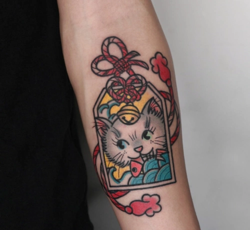 可爱的日式御守纹身图案大全纹在身上的护身符7