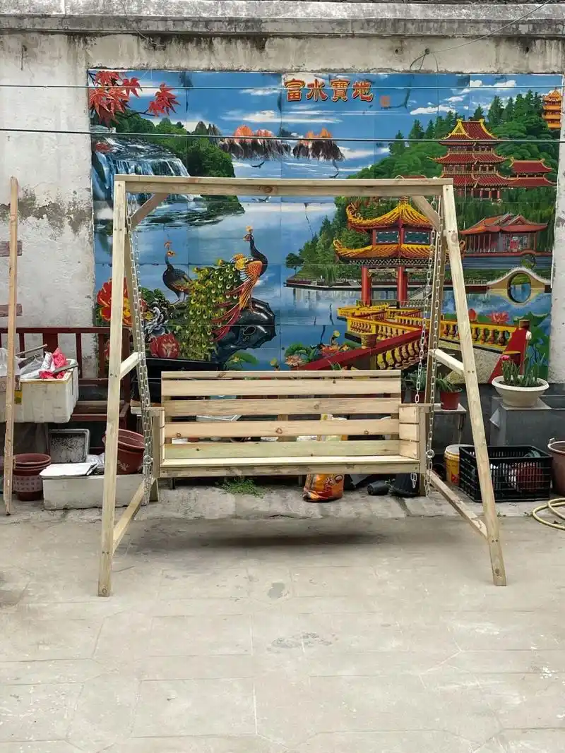 看到的宝宝们都在做秋千,也来做个,木条是之前做花园椅子剩下的,就没