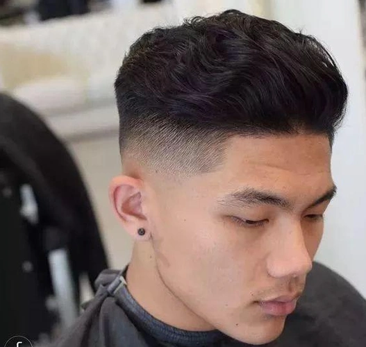 四周剃光头顶留长不错哦,短发图片,发型图片