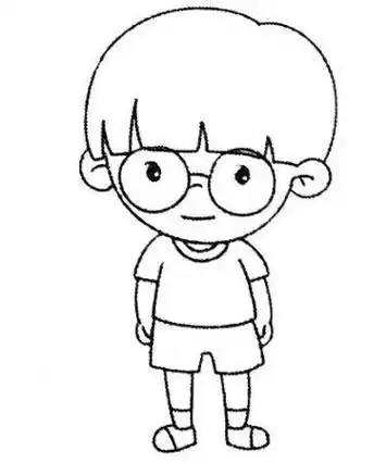 小男孩简笔画 小男孩简笔画图片大全可爱 帅气