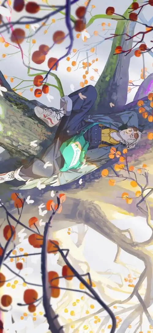 各位有没有卷毛男生二次元的壁纸? - 知乎