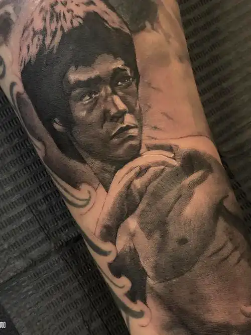 李小龙_纹身图案手稿图片_ai的纹身作品集