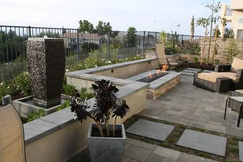 别墅100平花园设计实景图片效果图11例 - 成都青望园林景观设计公司