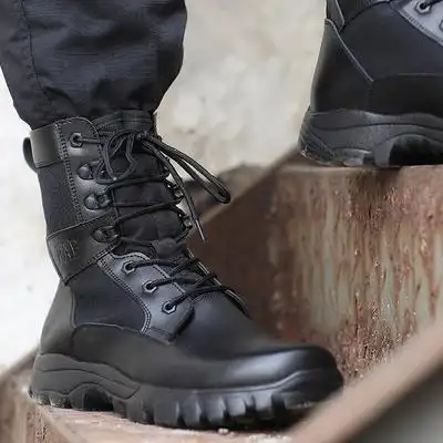 新式春秋作战靴男特种兵配发18陆战训练pap超轻防水战术靴07军靴
