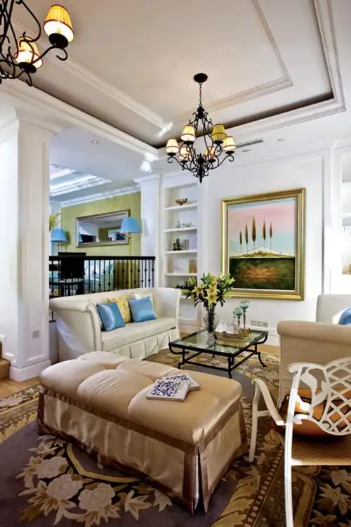 欧式风格三室二厅装修设计效果图