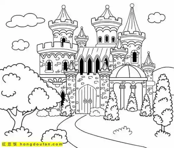 卡通,四年级,城堡,填色,填色书,填色卡通,填色大全,填色游戏,填色画