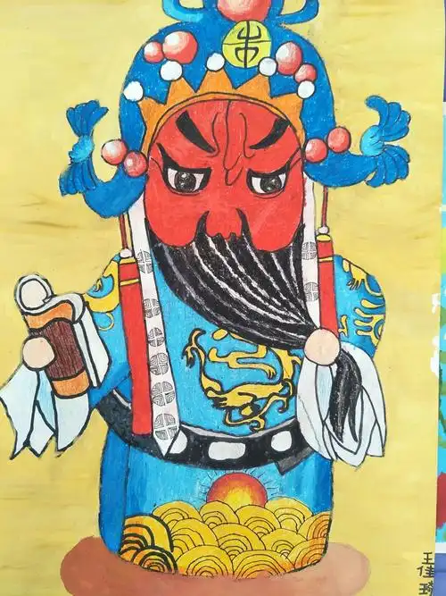 梨河镇新蛮子营村开展"你眼中的戏曲人物"绘画活动