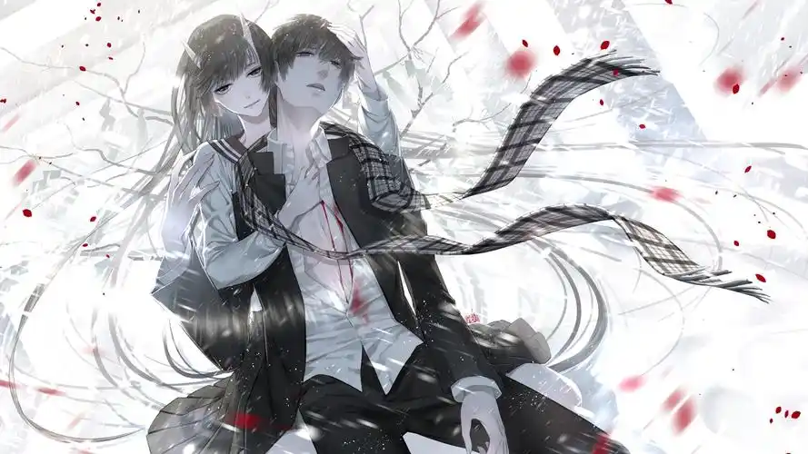 浪漫爱情情侣二次元动漫少女壁纸写真图片浪漫爱情情侣二次元少女