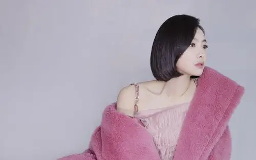 宋茜粉色系少女心高清桌面壁纸