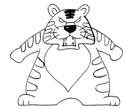 教你如何画小老虎老虎简笔画图片大全卡通老虎简笔画卡通老虎动物简笔