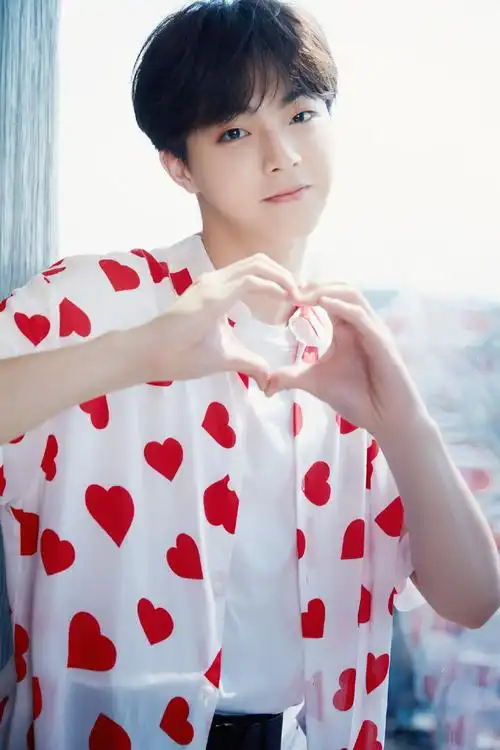 陈立农爱心衬衫清爽写真图片,明星,小鲜肉,写真,时尚