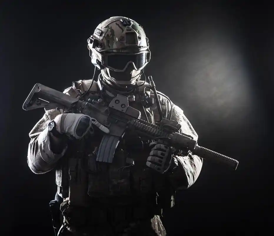 关键词:美国大兵特种兵冲锋枪枪械兵器士兵战士军人外国军人军事部队